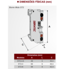 Kit Borne Mola Fotovoltaico Cinza | Cabo 6,0mm 41a 1000v 100